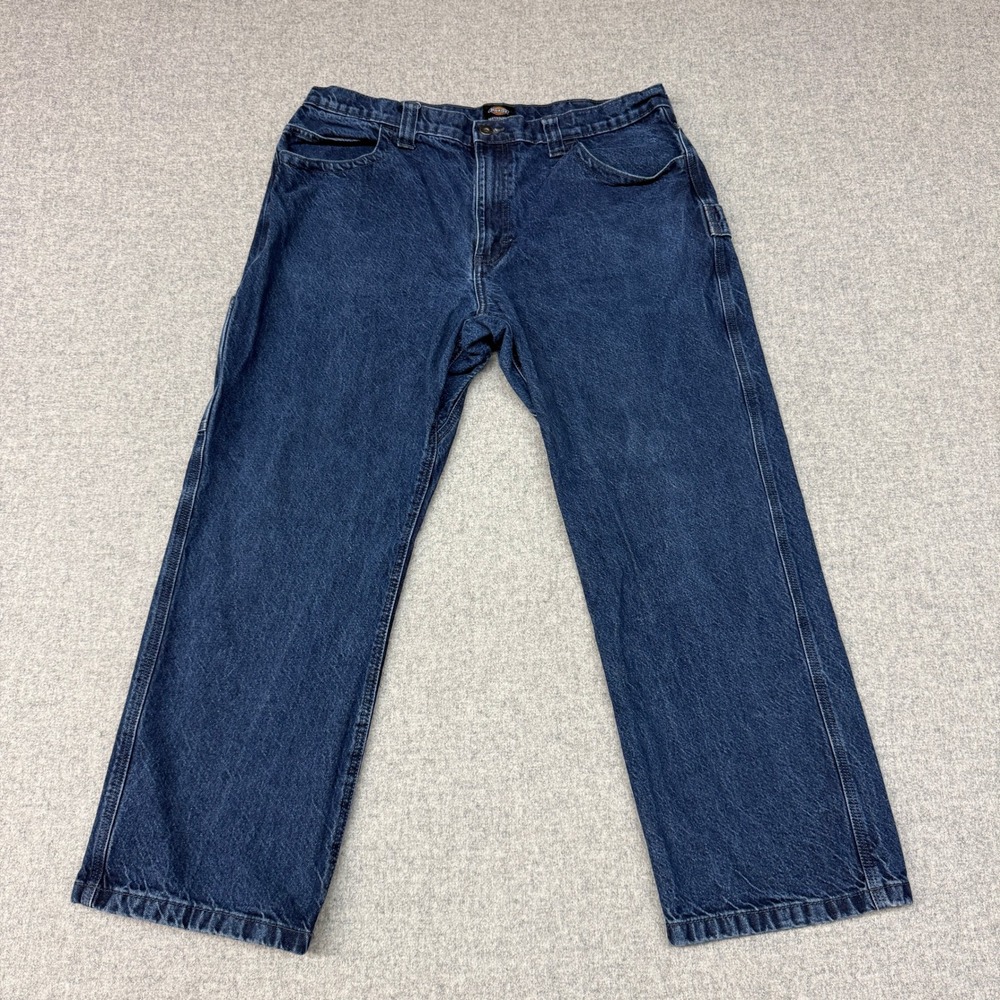 Dickies Skateboarding Carpenter Jeans 36x30 Blue Denim Workwear Utility Pants